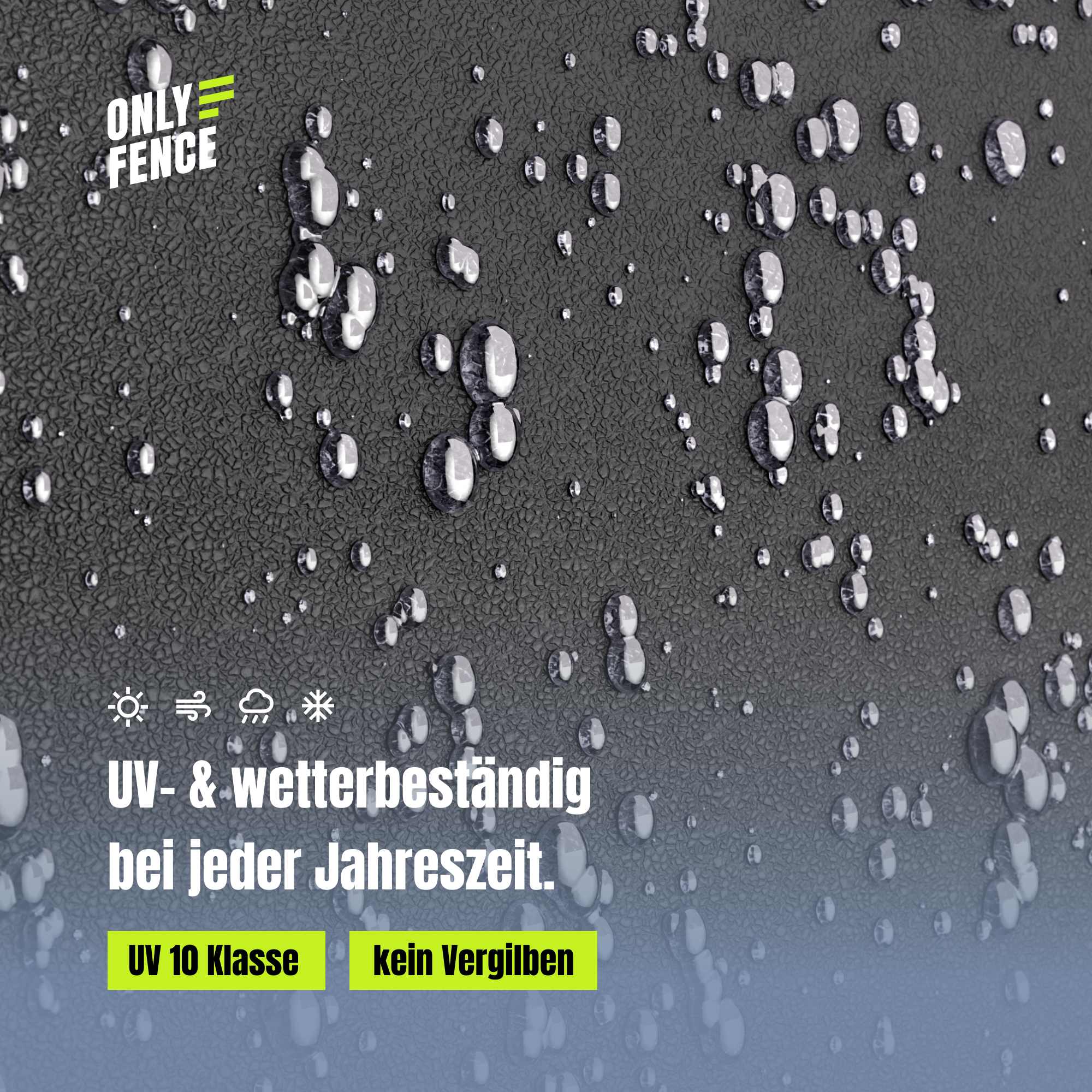 TEXA Sichtschutzstreifen Steinoptik Doppelstabmatten 26m 19cm PP wetterfest